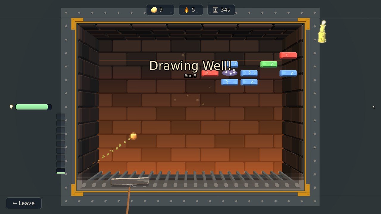 The ember flying off low and fast from the end of the shovel, Drawing Well! and Run 5 called out over the coal